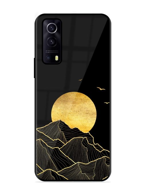 Golden Sunrise Glossy Metal Phone Cover for Iqoo Z3 (5G) Zapvi