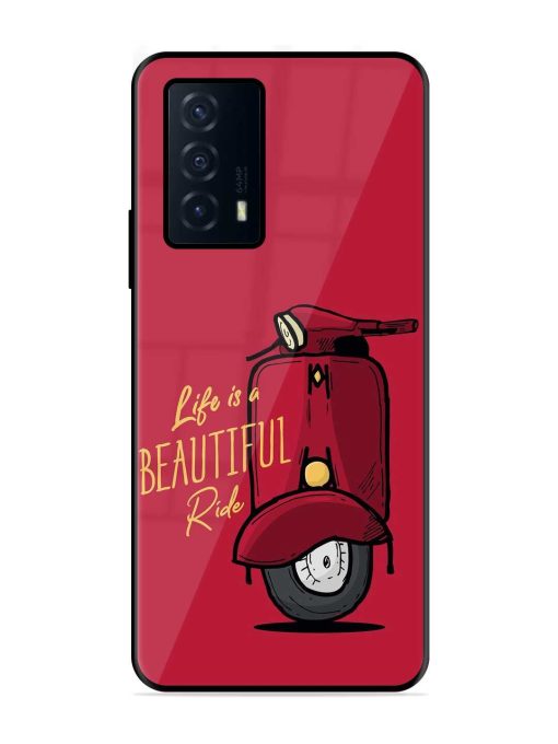 Life Is Beautiful Rides Glossy Metal Phone Cover for Iqoo Z5 (5G) Zapvi