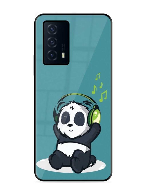 Music Panda Glossy Metal Phone Cover for Iqoo Z5 (5G)