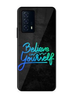 Believe In Yourself Glossy Metal Phone Cover for Iqoo Z5 (5G)