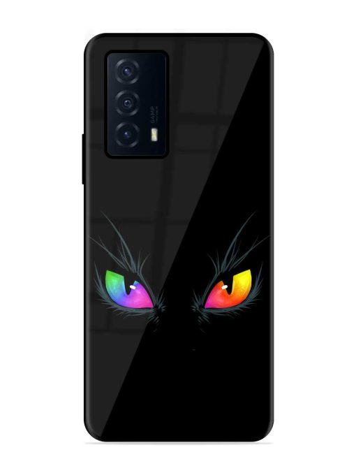 Cat Eyes Glossy Metal Phone Cover for Iqoo Z5 (5G) Zapvi