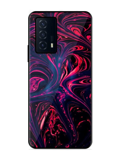 Abstract Background Glossy Metal Phone Cover for Iqoo Z5 (5G) Zapvi