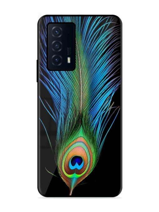 Peacock Feather Glossy Metal TPU Phone Cover for Iqoo Z5 (5G)