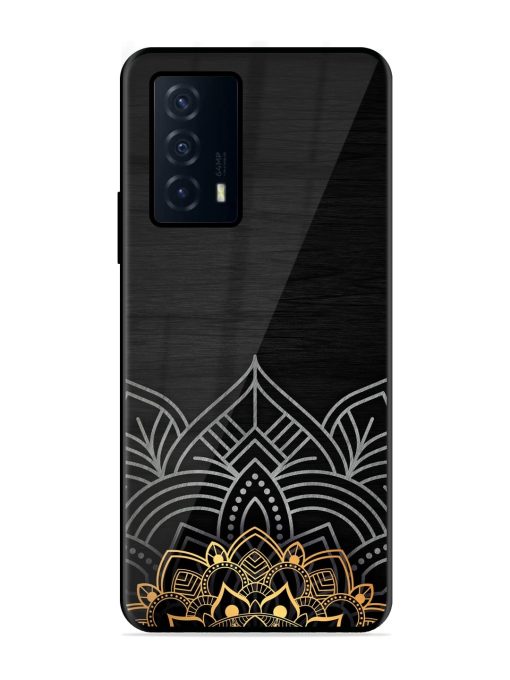 Decorative Golden Pattern Glossy Metal Phone Cover for Iqoo Z5 (5G) Zapvi