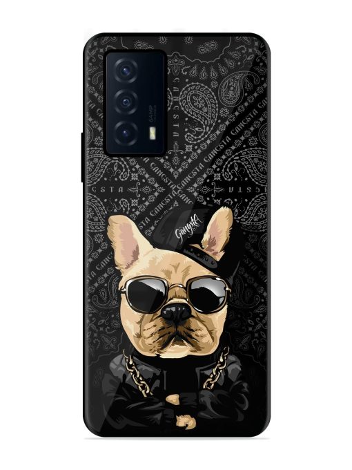 Gangsta Cool Sunmetales Dog Glossy Metal Phone Cover for Iqoo Z5 (5G)