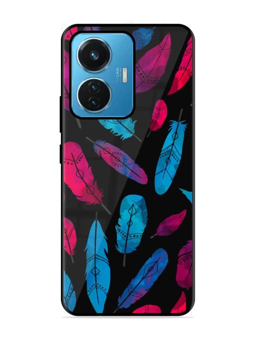 Feather Art Glossy Metal Phone Cover for Iqoo Z6 (44W) Zapvi