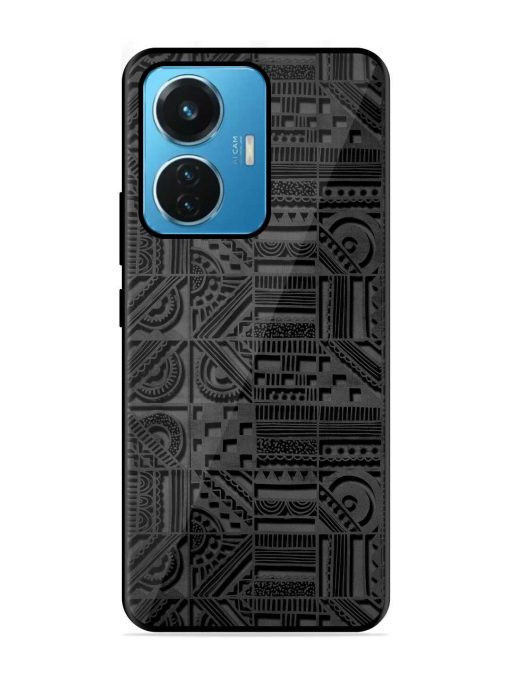 Seamless Pattern Glossy Metal Phone Cover for Iqoo Z6 (44W)