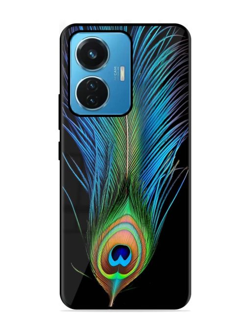 Peacock Feather Glossy Metal TPU Phone Cover for Iqoo Z6 (44W) Zapvi