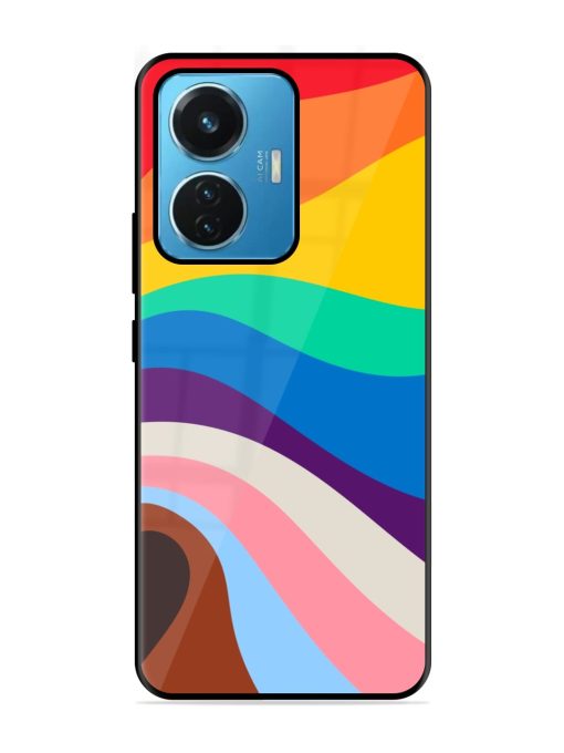 Minimal Pride Art Glossy Metal Phone Cover for Iqoo Z6 (44W) Zapvi