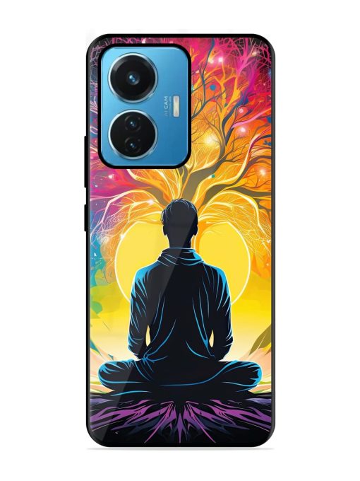 Mind Colourful Glossy Metal Phone Cover for Iqoo Z6 (44W) Zapvi