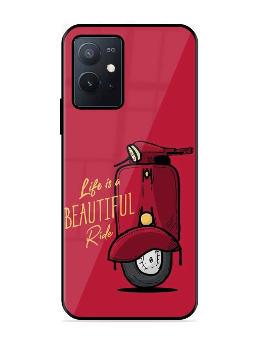 Life Is Beautiful Rides Glossy Metal Phone Cover for Iqoo Z6 (5G) Zapvi