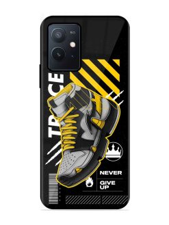 Shoe Background Glossy Metal Phone Cover for Iqoo Z6 (5G)