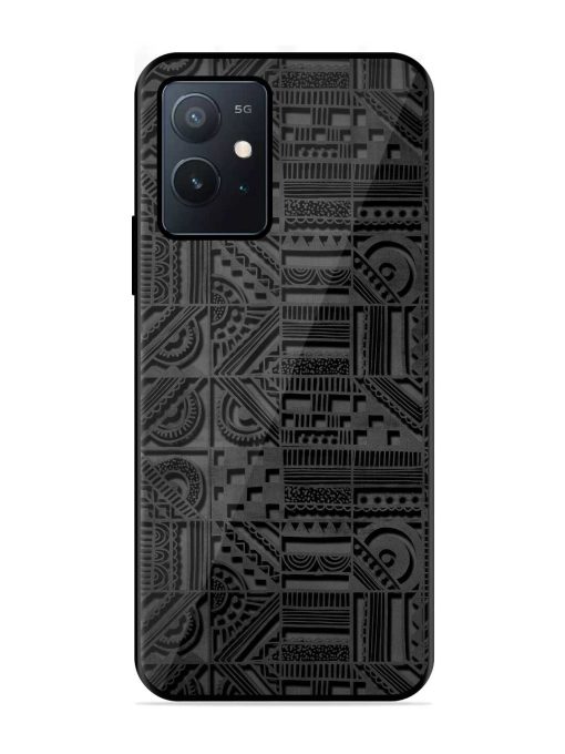 Seamless Pattern Glossy Metal Phone Cover for Iqoo Z6 (5G) Zapvi