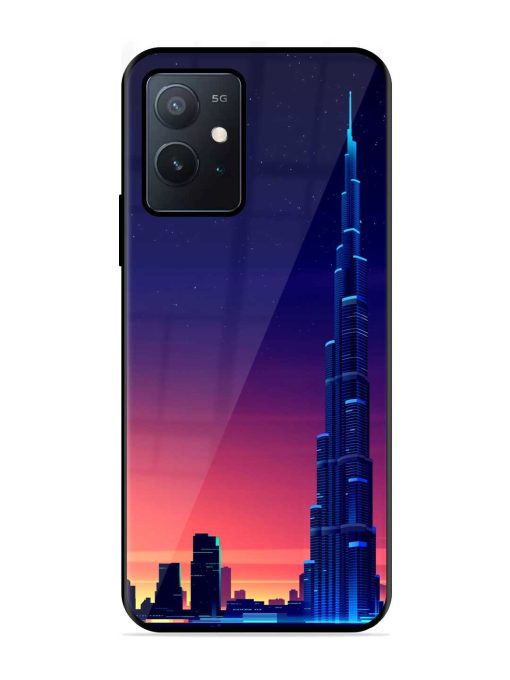 Burj Khalifa Abstract Glossy Metal Phone Cover for Iqoo Z6 (5G) Zapvi