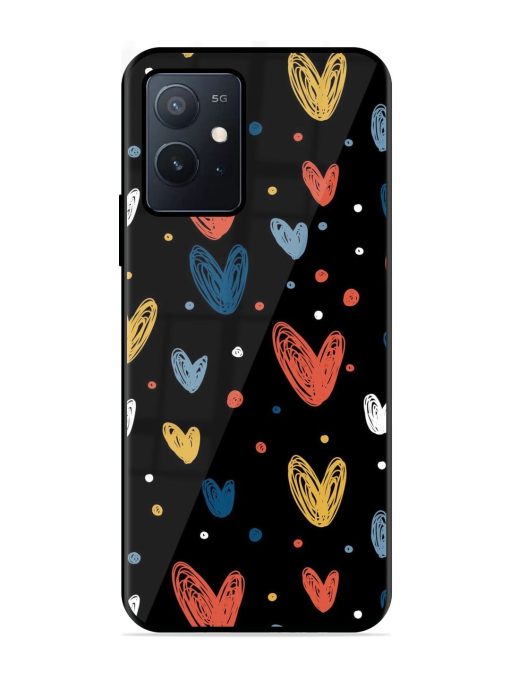 Happy Valentines Day Glossy Metal TPU Phone Cover for Iqoo Z6 (5G) Zapvi