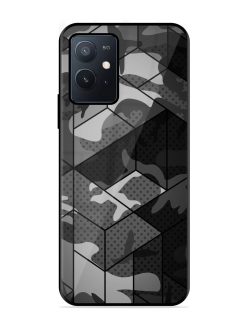 Hexagonal Pattern Glossy Metal Phone Cover for Iqoo Z6 (5G)