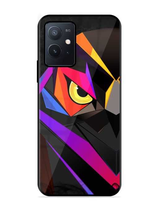 Wpap Owl Glossy Metal Phone Cover for Iqoo Z6 (5G) Zapvi