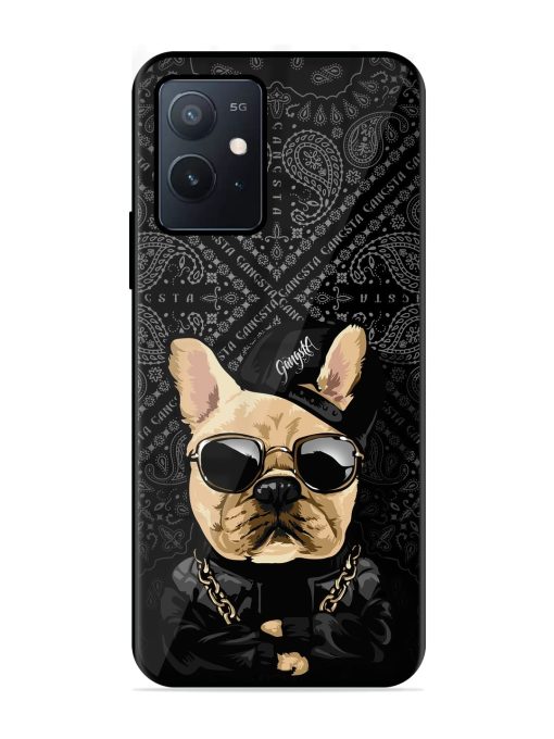 Gangsta Cool Sunmetales Dog Glossy Metal Phone Cover for Iqoo Z6 (5G) Zapvi