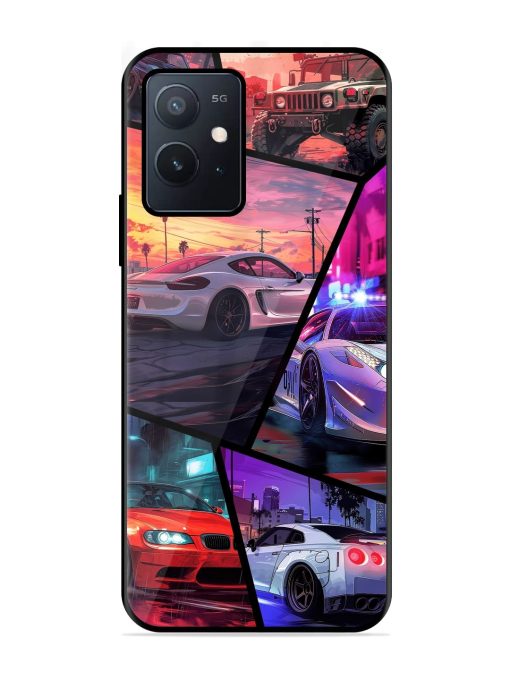 Ride In Pixels Glossy Metal Phone Cover for Iqoo Z6 (5G) Zapvi