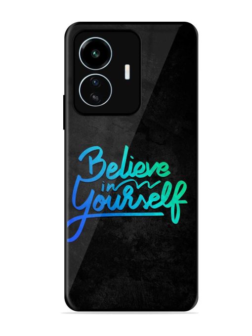 Believe In Yourself Glossy Metal Phone Cover for Iqoo Z6 Lite