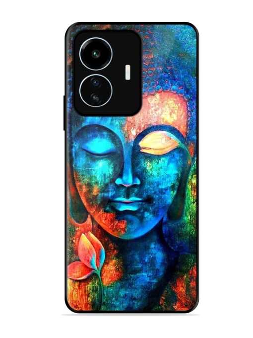 Buddha Painting Glossy Metal Phone Cover for Iqoo Z6 Lite Zapvi