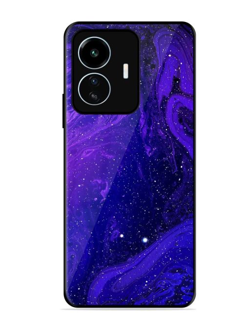 Galaxy Acrylic Abstract Art Glossy Metal Phone Cover for Iqoo Z6 Lite