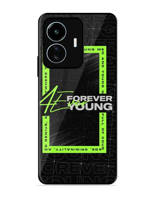 Forever Young Glossy Metal Phone Cover for Iqoo Z6 Lite