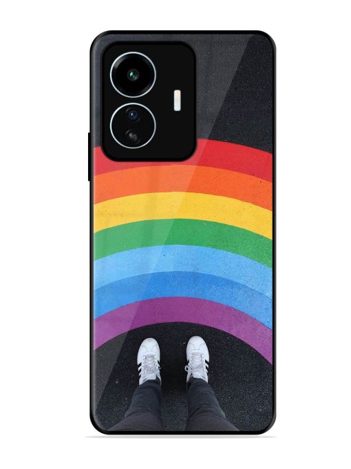 Legs Rainbow Glossy Metal TPU Phone Cover for Iqoo Z6 Lite