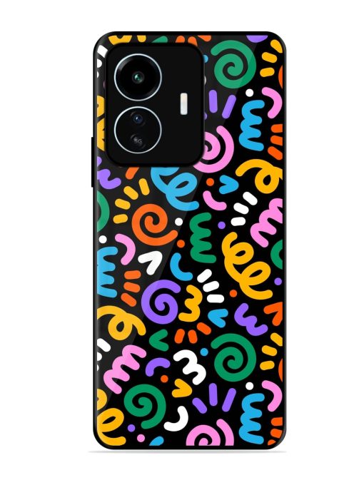 Colorful Seamless Vector Glossy Metal Phone Cover for Iqoo Z6 Lite Zapvi