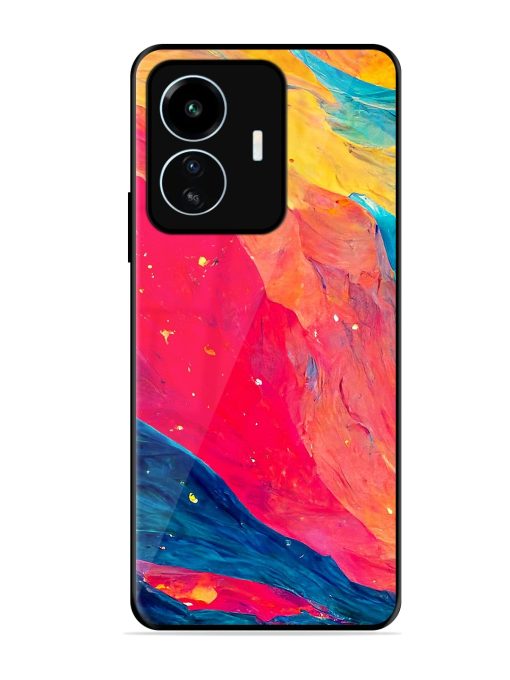 Starry Night Glossy Metal Phone Cover for Iqoo Z6 Lite