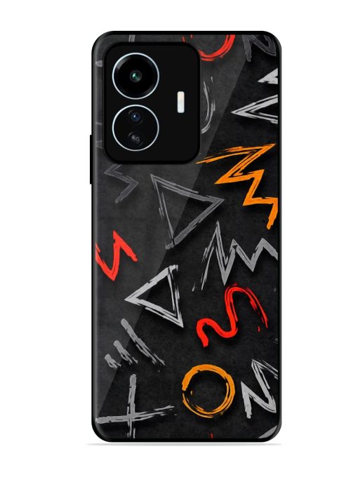 Grungy Graffiti Glossy Metal Phone Cover for Iqoo Z6 Lite