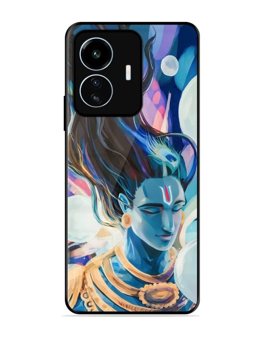 Bhagwan Sri Krishna Glossy Metal Phone Cover for Iqoo Z6 Lite