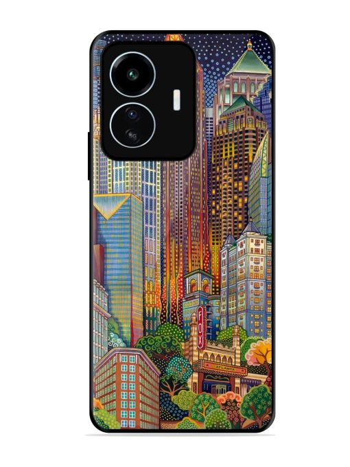 Cityscapes Art Glossy Metal Phone Cover for Iqoo Z6 Lite