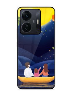 Happy Family And Beautiful View Glossy Metal Phone Cover for Iqoo Z6 Pro
