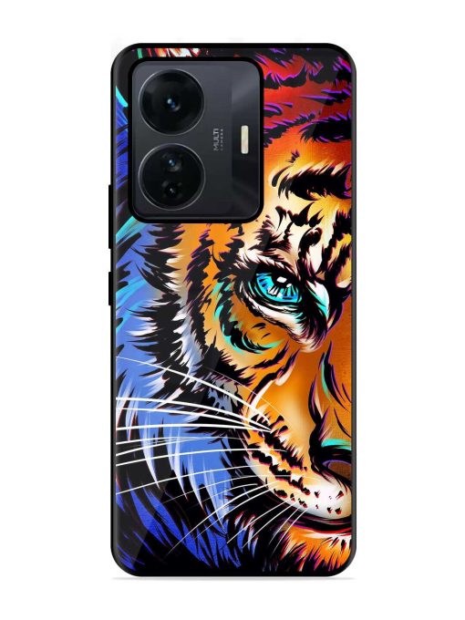 Colorful Lion Art Glossy Metal Phone Cover for Iqoo Z6 Pro Zapvi