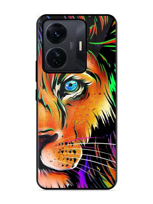 Colorful Lion Design Glossy Metal TPU Phone Cover for Iqoo Z6 Pro Zapvi