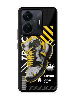 Shoe Background Glossy Metal Phone Cover for Iqoo Z6 Pro