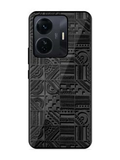 Seamless Pattern Glossy Metal Phone Cover for Iqoo Z6 Pro