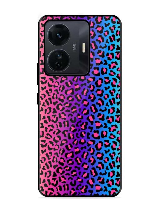 Colorful Leopard Seamless Glossy Metal Phone Cover for Iqoo Z6 Pro Zapvi