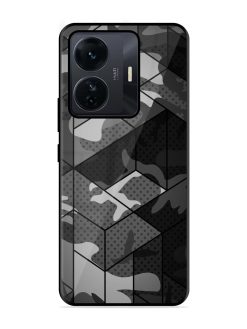 Hexagonal Pattern Glossy Metal Phone Cover for Iqoo Z6 Pro