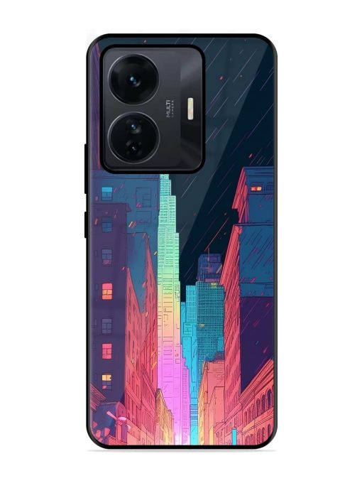 Minimal City Art Glossy Metal Phone Cover for Iqoo Z6 Pro Zapvi