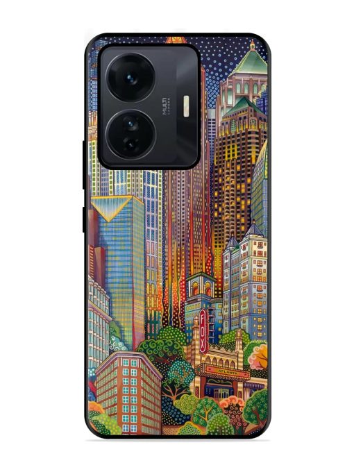 Cityscapes Art Glossy Metal Phone Cover for Iqoo Z6 Pro Zapvi