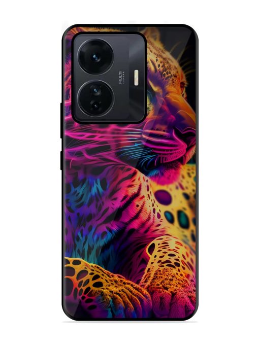 Leopard Art Glossy Metal Phone Cover for Iqoo Z6 Pro Zapvi