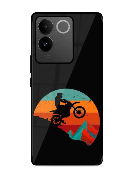 Mountain Bike Glossy Metal Phone Cover for Iqoo Z7 Pro (5G) Zapvi