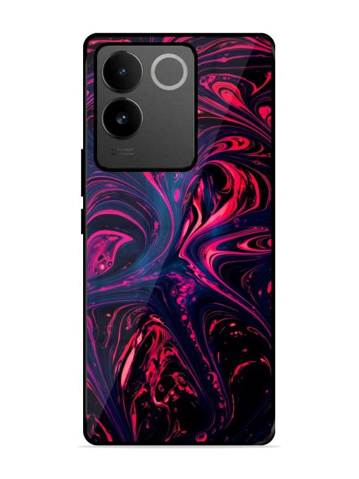 Abstract Background Glossy Metal Phone Cover for Iqoo Z7 Pro (5G) Zapvi