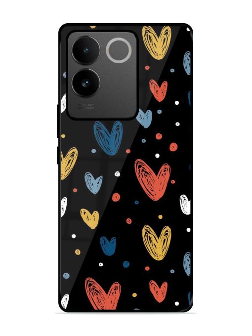 Happy Valentines Day Glossy Metal TPU Phone Cover for Iqoo Z7 Pro (5G) Zapvi