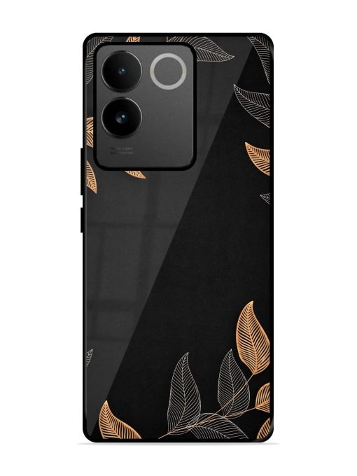 Foliage Art Glossy Metal Phone Cover for Iqoo Z7 Pro (5G) Zapvi