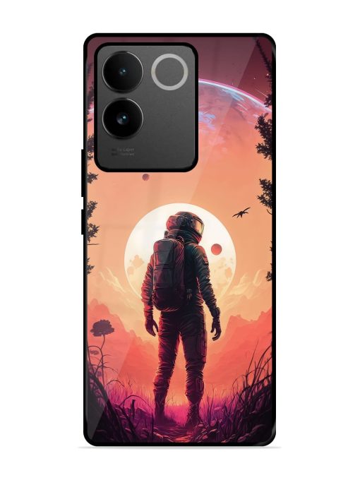 Red Sky At Morning Glossy Metal Phone Cover for Iqoo Z7 Pro (5G) Zapvi