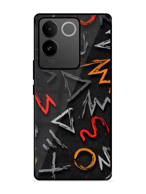 Grungy Graffiti Glossy Metal Phone Cover for Iqoo Z7 Pro (5G)