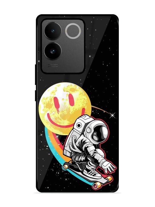 Astronaut Art Glossy Metal Phone Cover for Iqoo Z7 Pro (5G) Zapvi